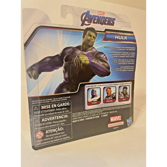 HASBRO MARVEL AVENGERS ENDGAME HULK 6'' ACTION FIGURE WITH INFINITY GAUNTLET - Picture 2 of 4